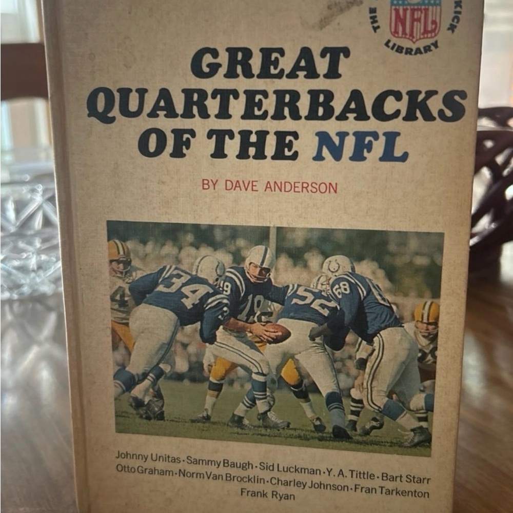 Vintage Great Quarterbacks of the NFL Book by Dave Anderson Copyright  1965